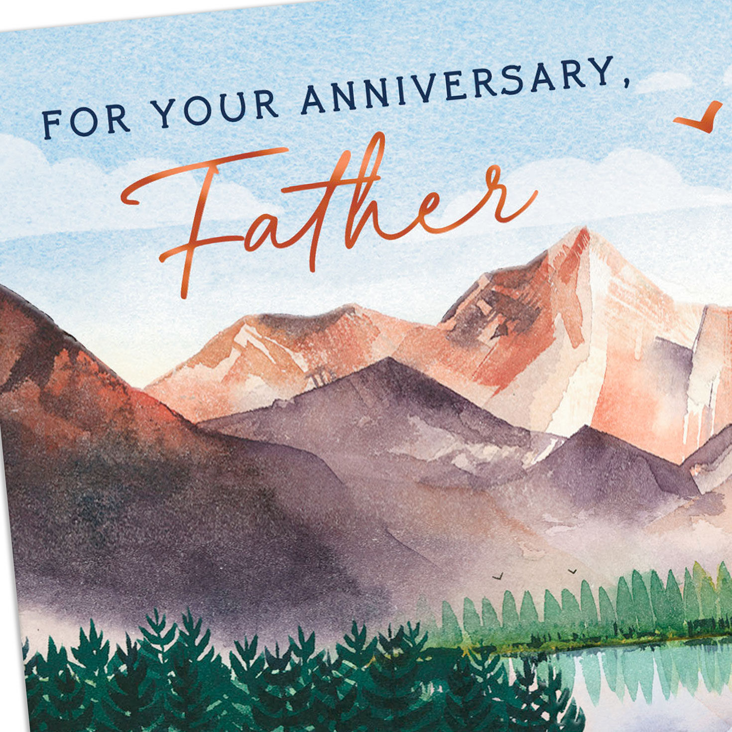 Deer at Mountain Lake Priest Ordination Anniversary Card Card Front Detail image number 5