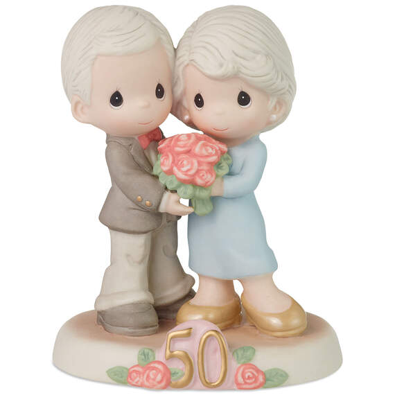 Precious Moments Fifty Golden Years Together Figurine, 5.1"