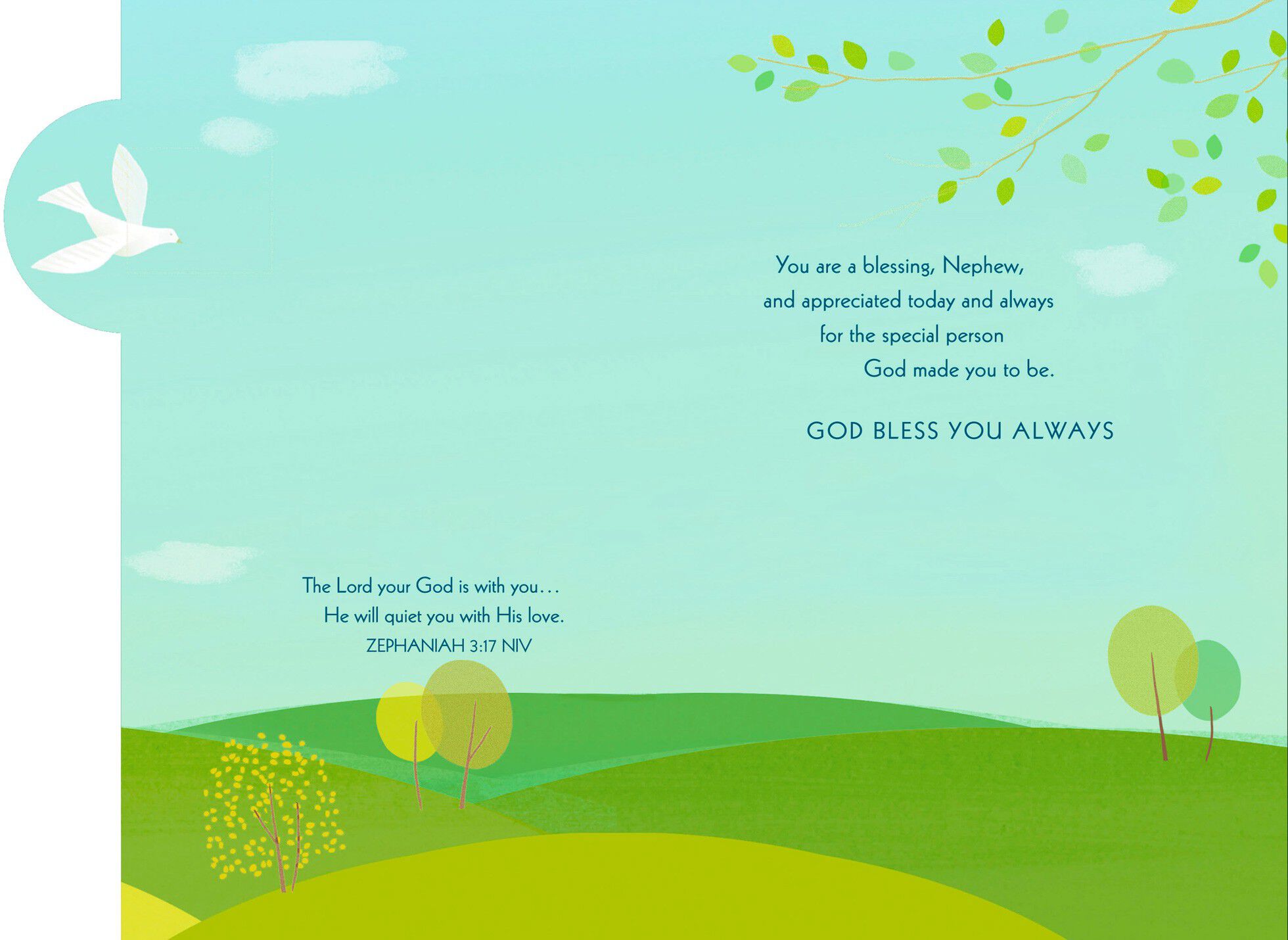 You Are a Blessing Nephew Confirmation Card