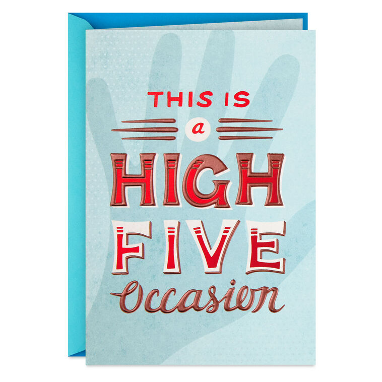 High Five Occasion Blank Congratulations Card