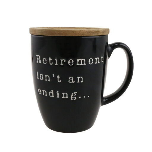 Our Name Is Mud Retirement Mug With Lid, 16 oz., 