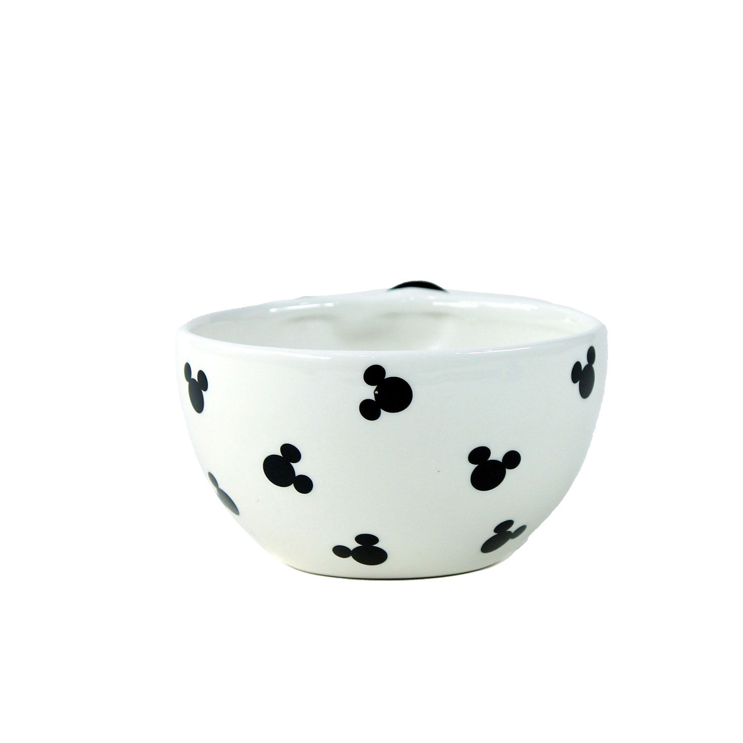 Mickey Mouse Black and White Bowl With Chopsticks  image number 2