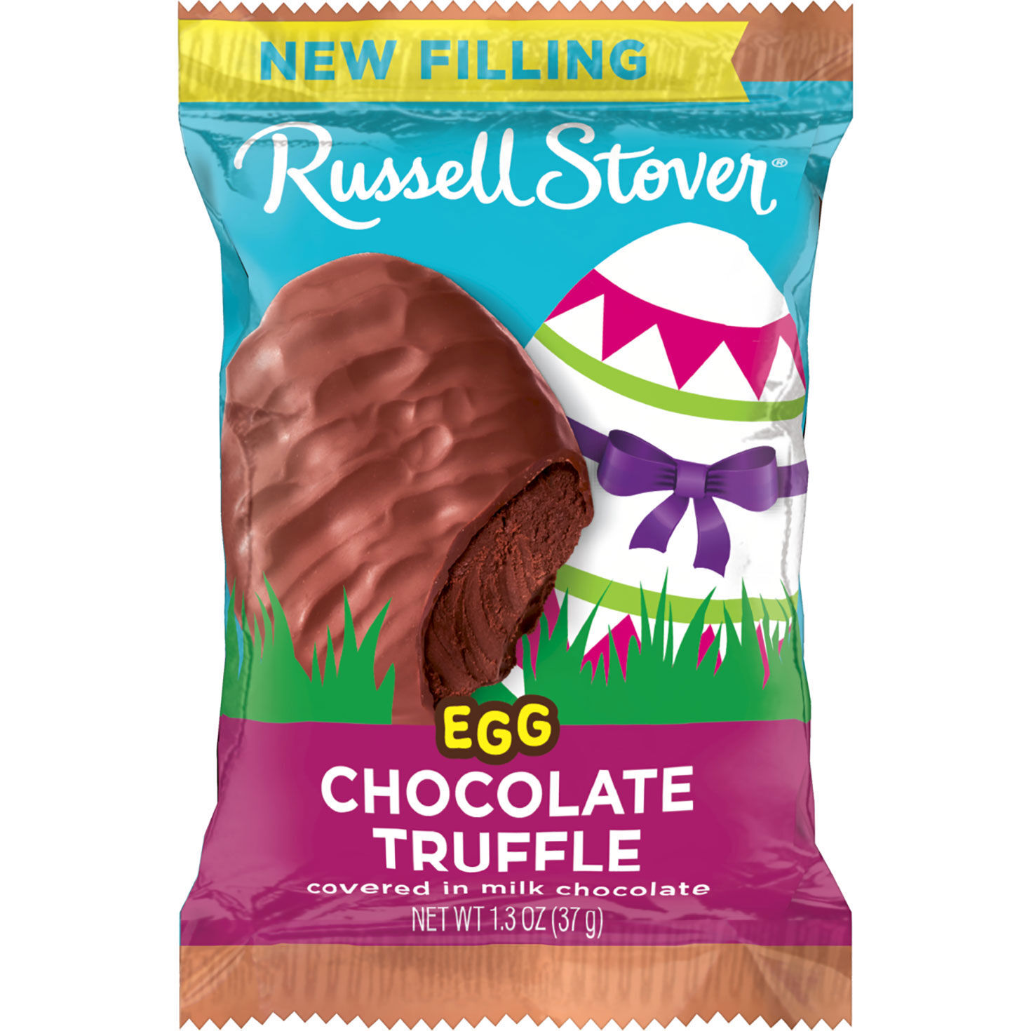 Russell Stover Milk Chocolate Truffle Egg, 1.3 oz.