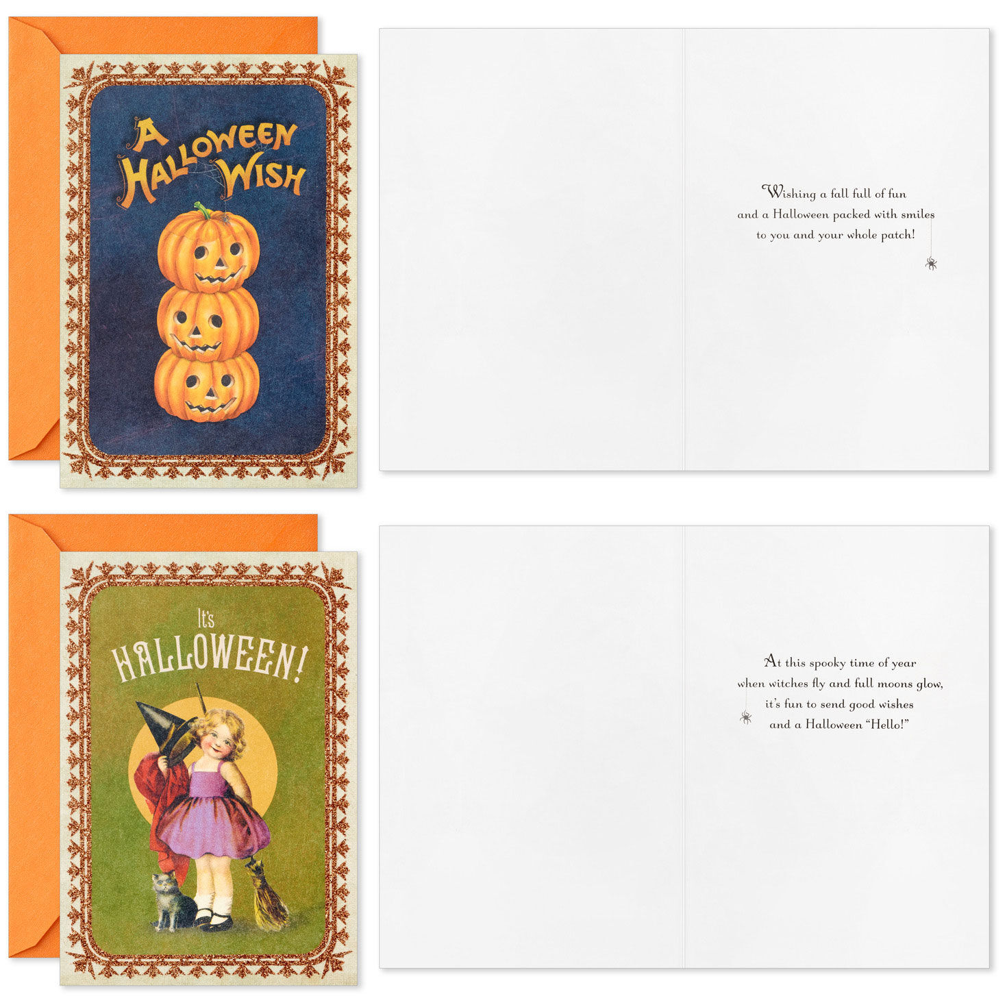 Vintage Halloween Assortment Boxed Halloween Cards, Pack of 16, , large image number 3