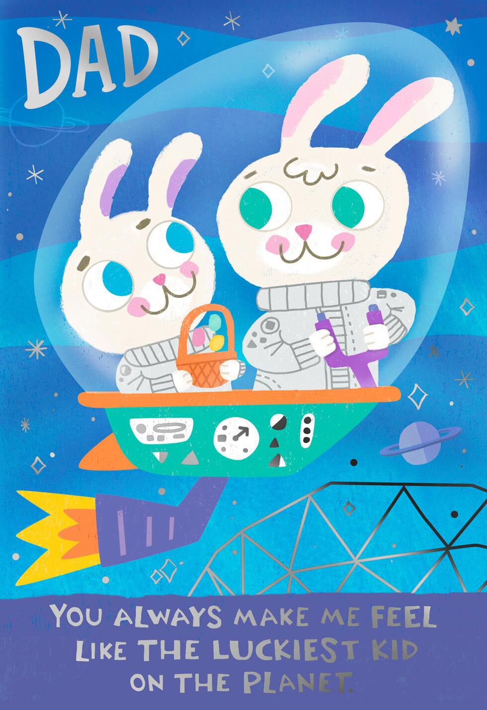 Out-of-This-World Easter Card for Dad
