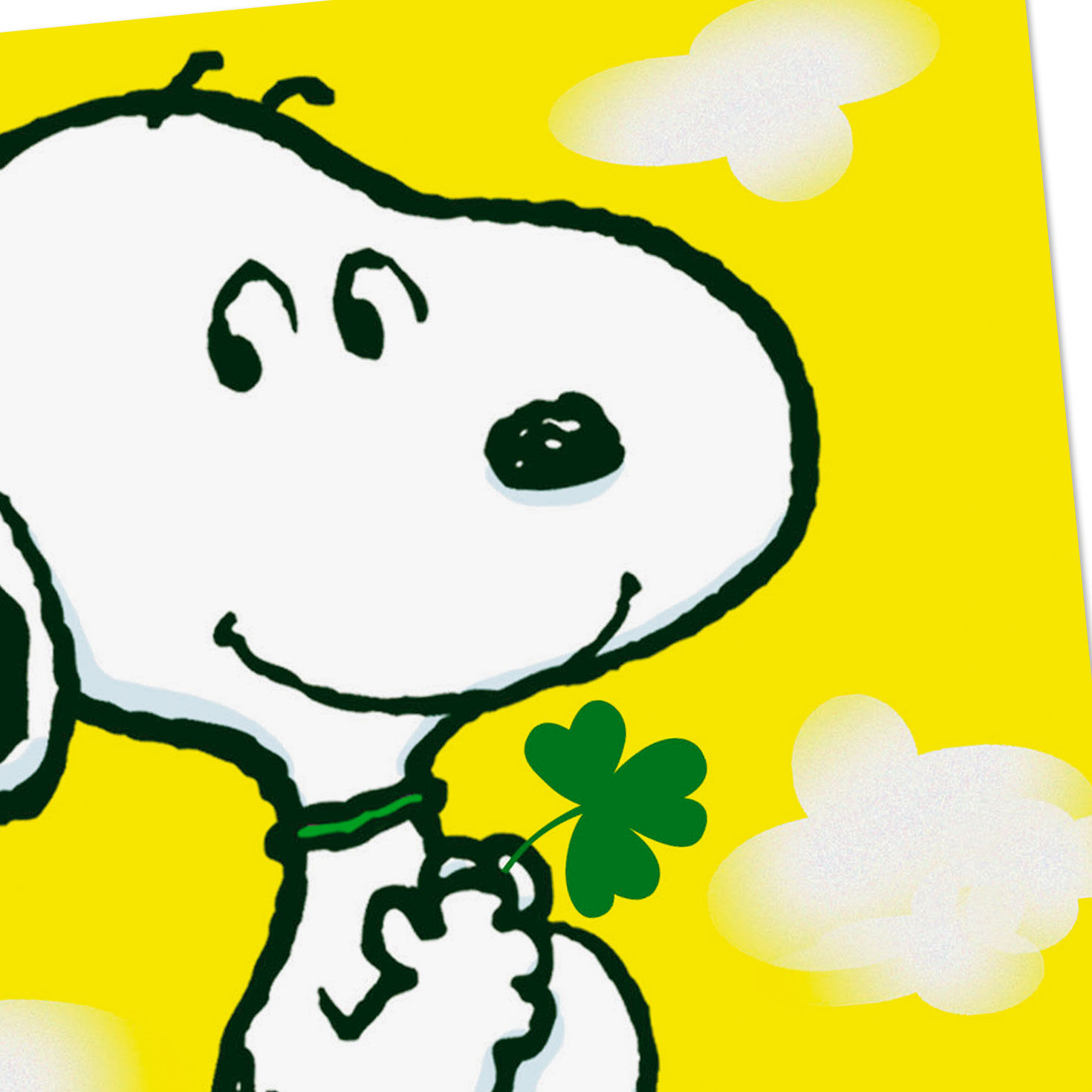 Snoopy With Clover St. Patrick's Day Card Pack Cover Detail image number 4