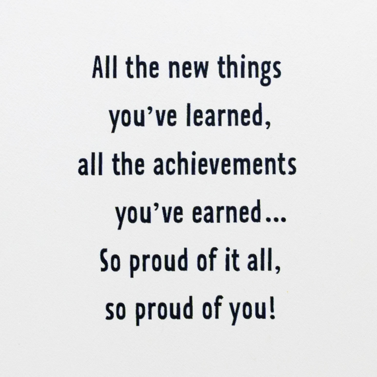 Black and Gold Confetti Class of 2026 Graduation Card Sentiment image number 2