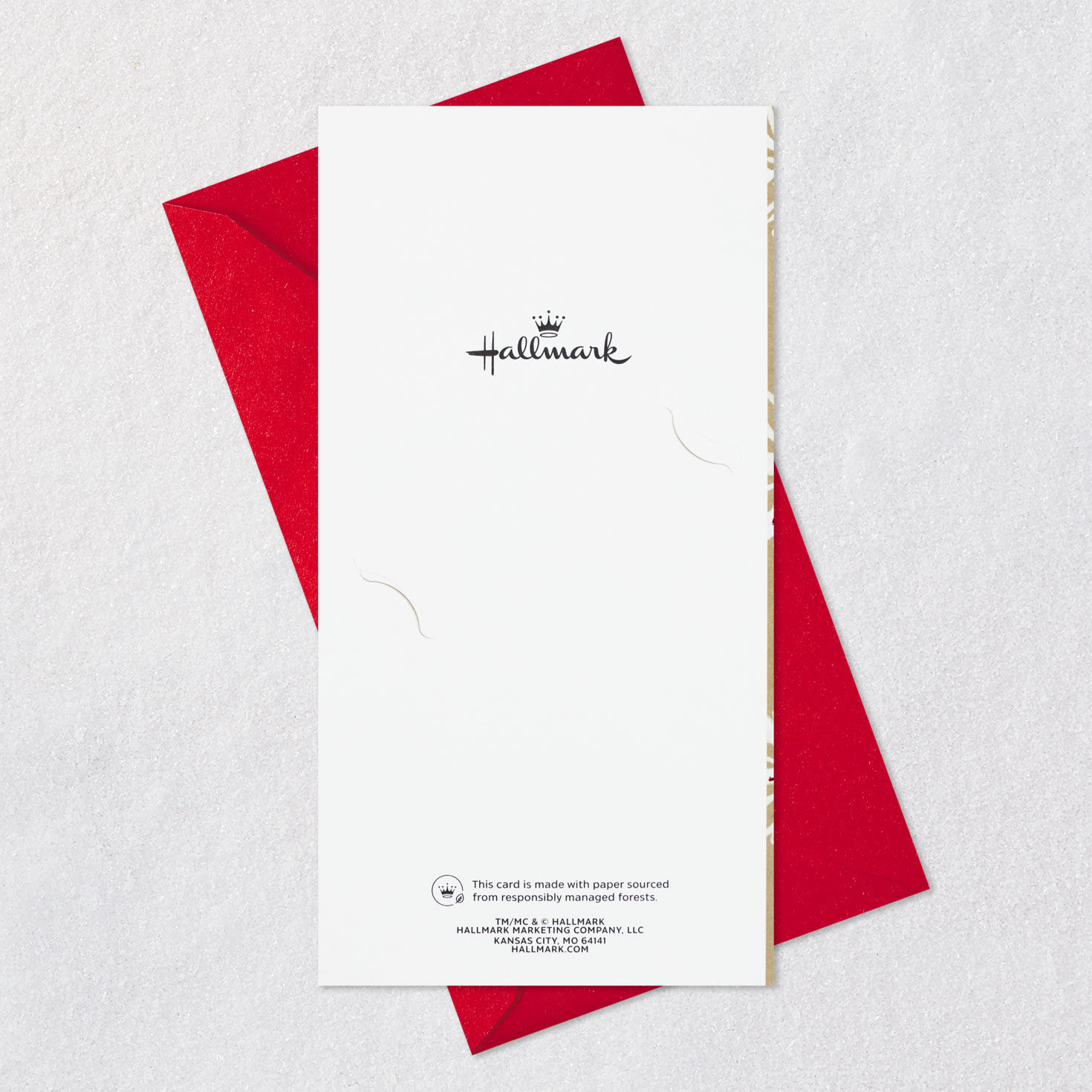 Snowflakes on Tan Money-Holder Christmas Cards, Pack of 6, , large image number 7