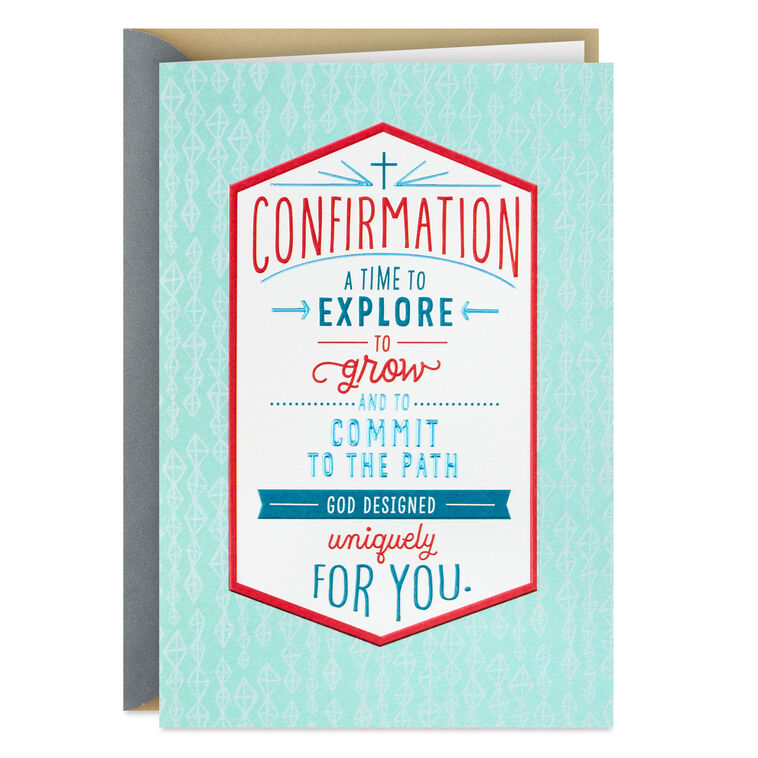 A Time to Explore and Grow Religious Confirmation Card