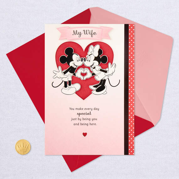 Disney Mickey and Minnie You Make Every Day Special Love Card for Wife, , large image number 5