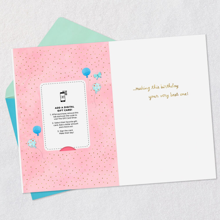 Candles and Cake Gift Card Greeting Birthday Card, , large image number 3