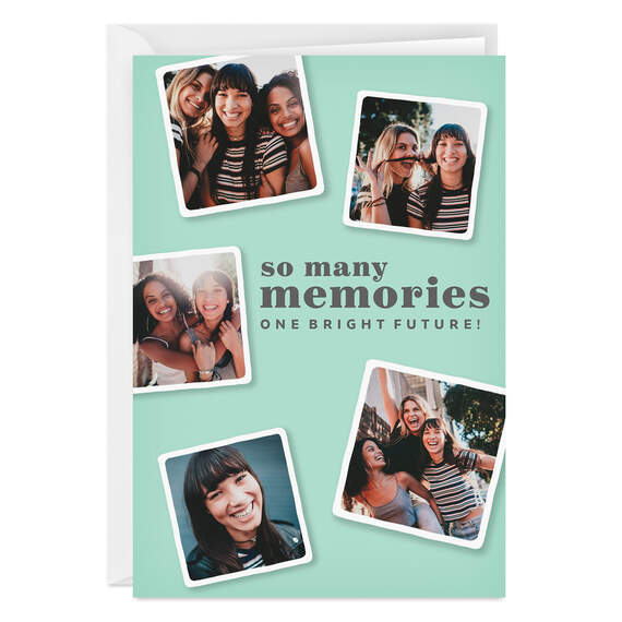 Personalized Photo Collage Mint Green Photo Card