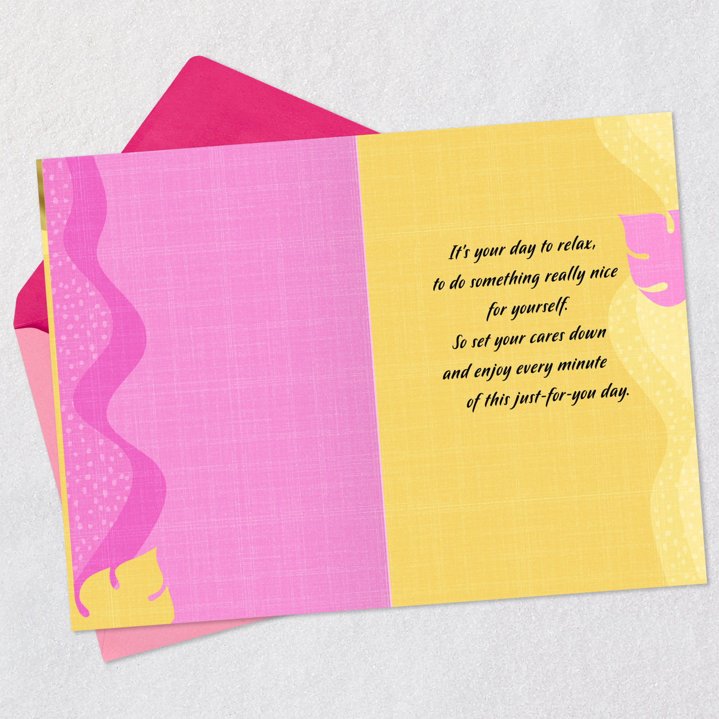 It's Your Day to Relax Mother's Day Card for Sis, , large image number 3