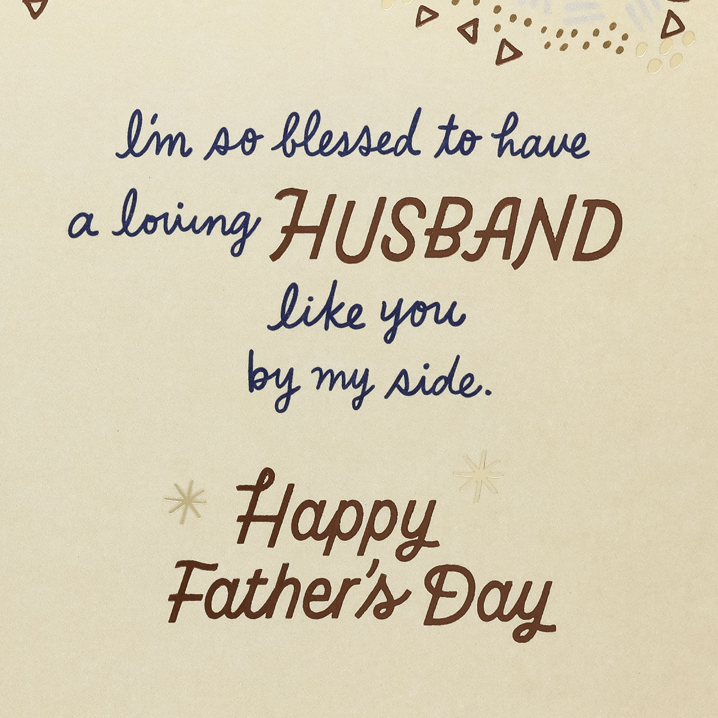 Hearts and Household Icons Husband Father's Day Card sentiment image number 3
