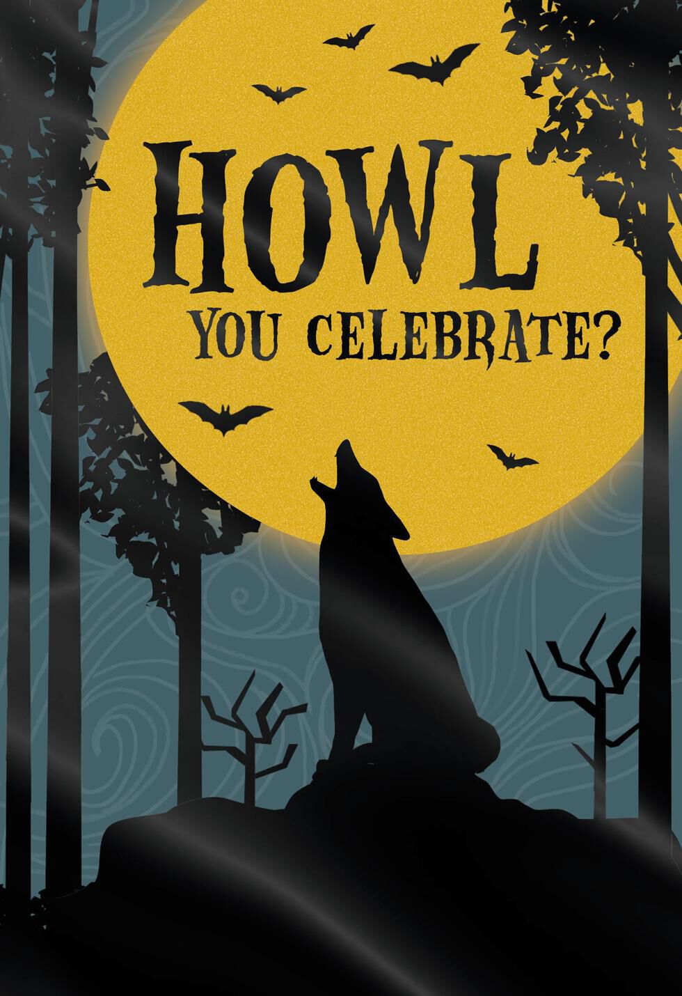 Howling Wolf Halloween Card - Greeting Cards - Hallmark