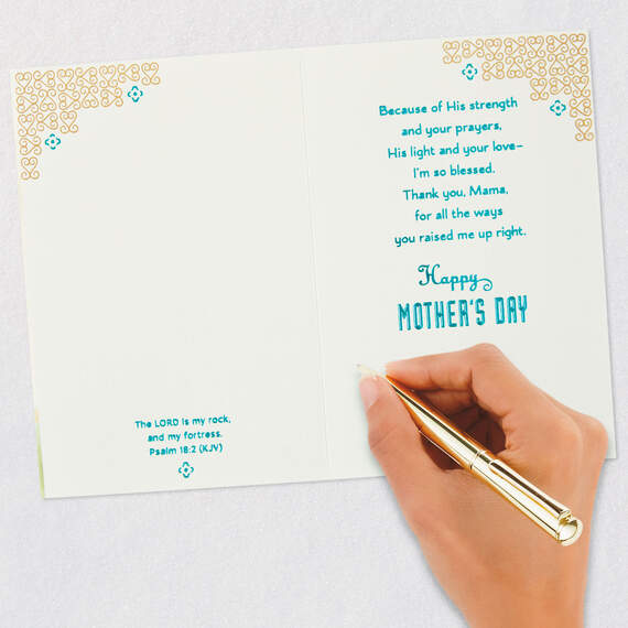 I'm Blessed You Raised Me Right Mother's Day Card for Mama, , large image number 7