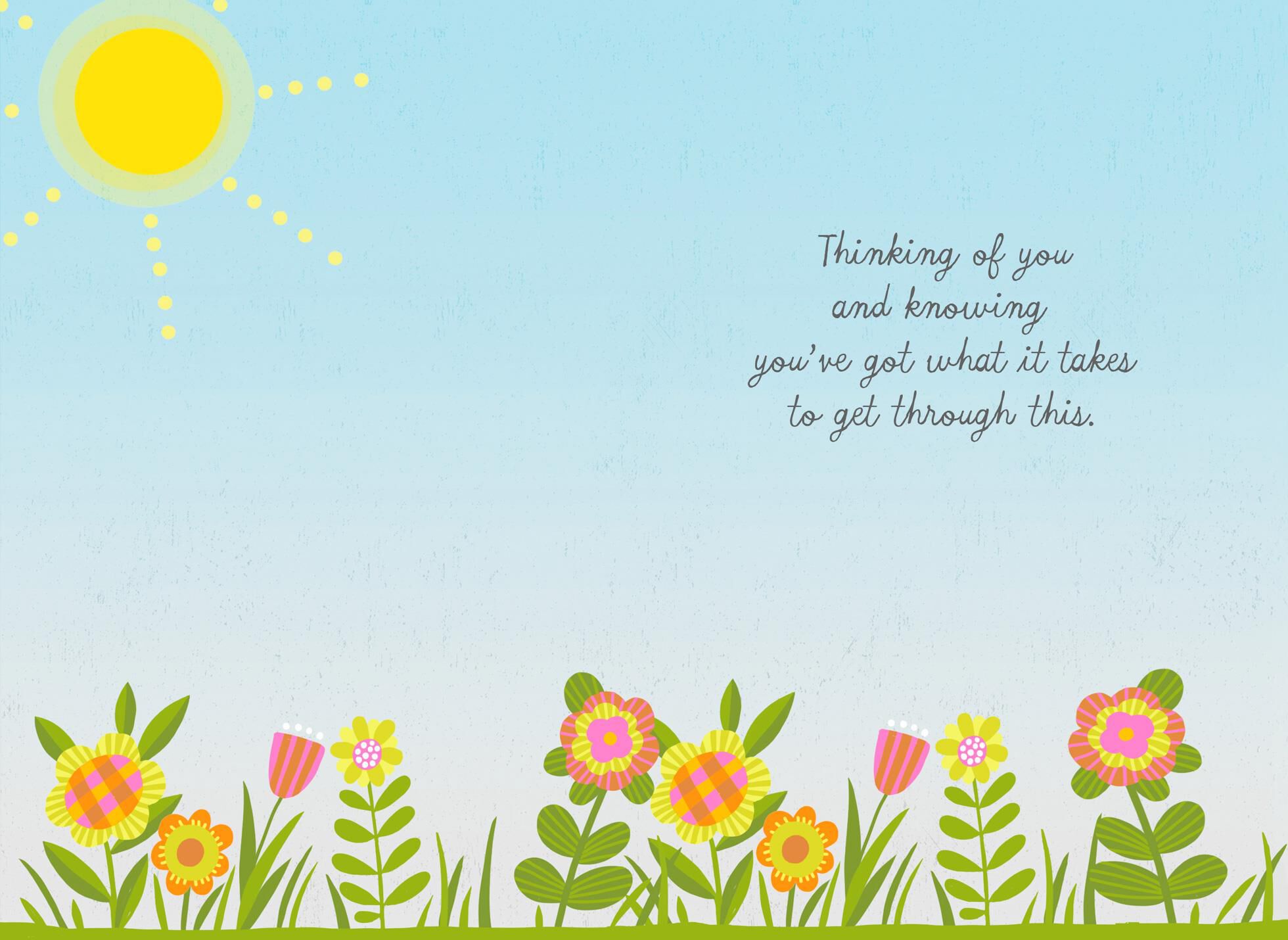 Orange Umbrella Encouragement Card