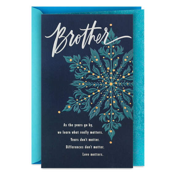 We Share a Bond Christmas Card for Brother