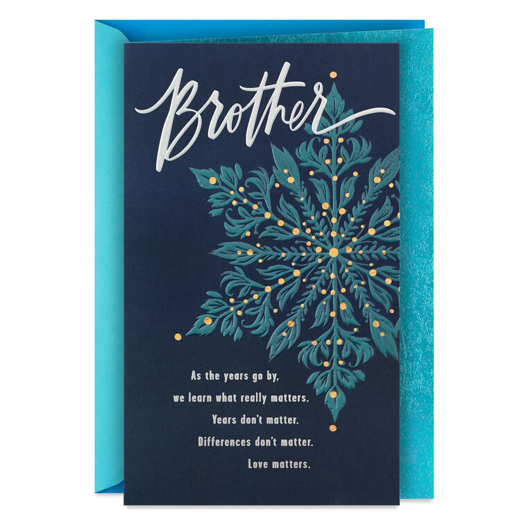 We Share a Bond Christmas Card for Brother