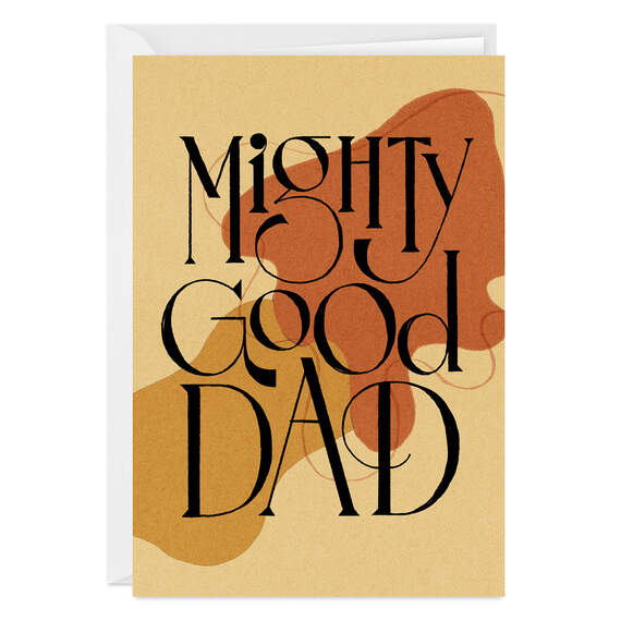 Mighty Good Dad Folded Photo Card, , large image number 1