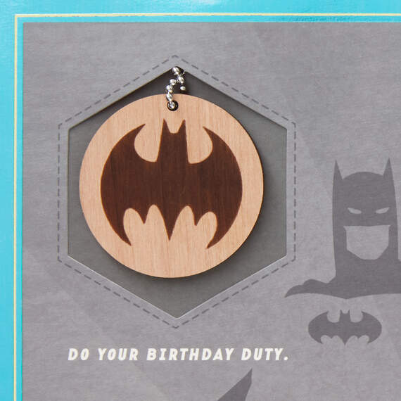 DC Comics™ Batman™ Celebrate Heroically Birthday Card With Keychain, , large image number 4