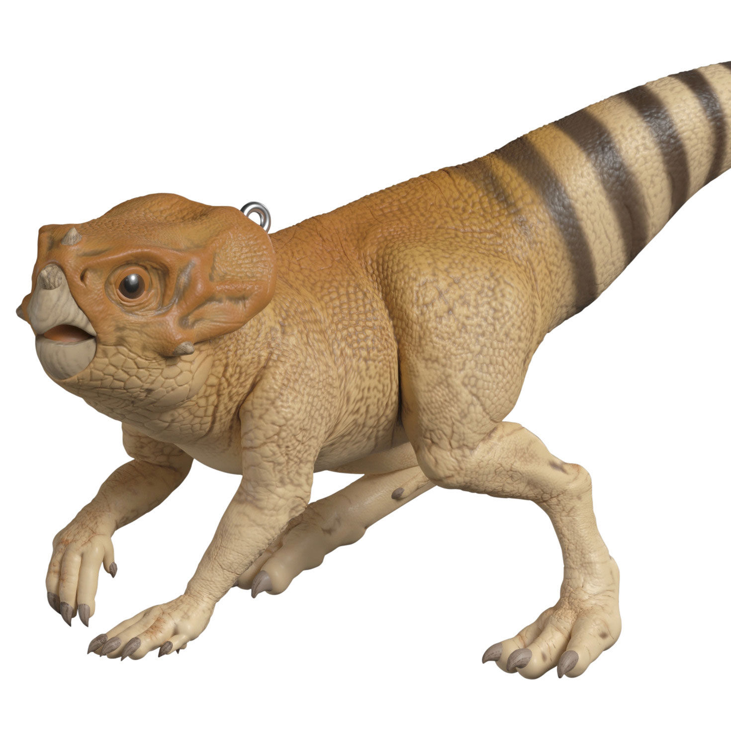 Orange and Brown Dinosaur Keepsake Ornament closeup view image number 5