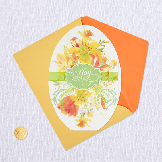 Joyful Thanks Floral Egg Easter Card for Family, , large image number 5