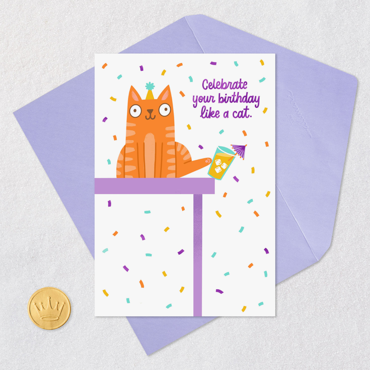 Do Anything You Damn Well Want Funny Birthday Card Card Front with Envelope and Gold Seal image number 5