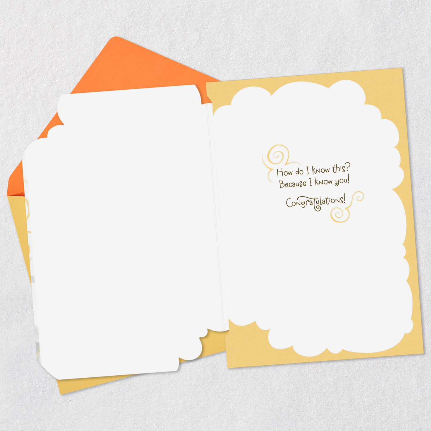 Baby Crib and Mobile Pregnancy Congratulations Card Open card with envelope image number 3