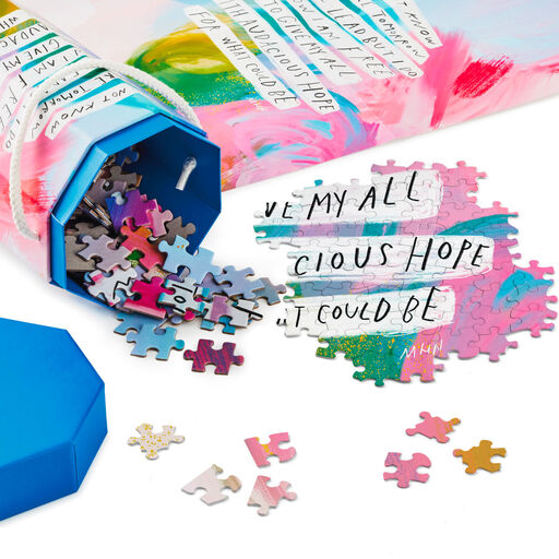 Morgan Harper Nichols Audacious Hope 550-Piece Jigsaw Puzzle, 