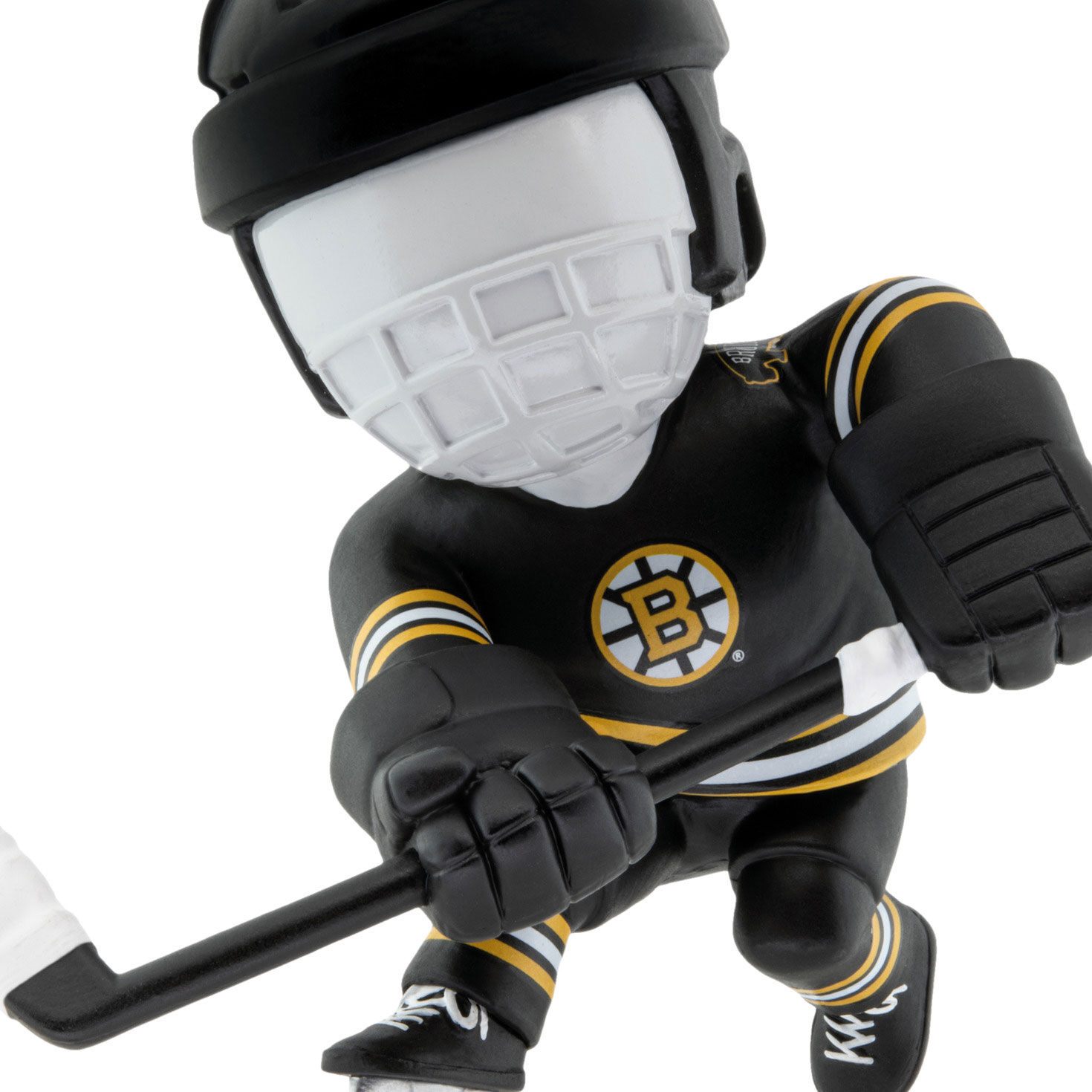 Boston Bruins Hockey Player Christmas Ornament closeup view image number 5