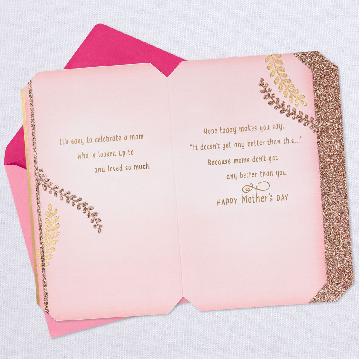 glitter mothers day card