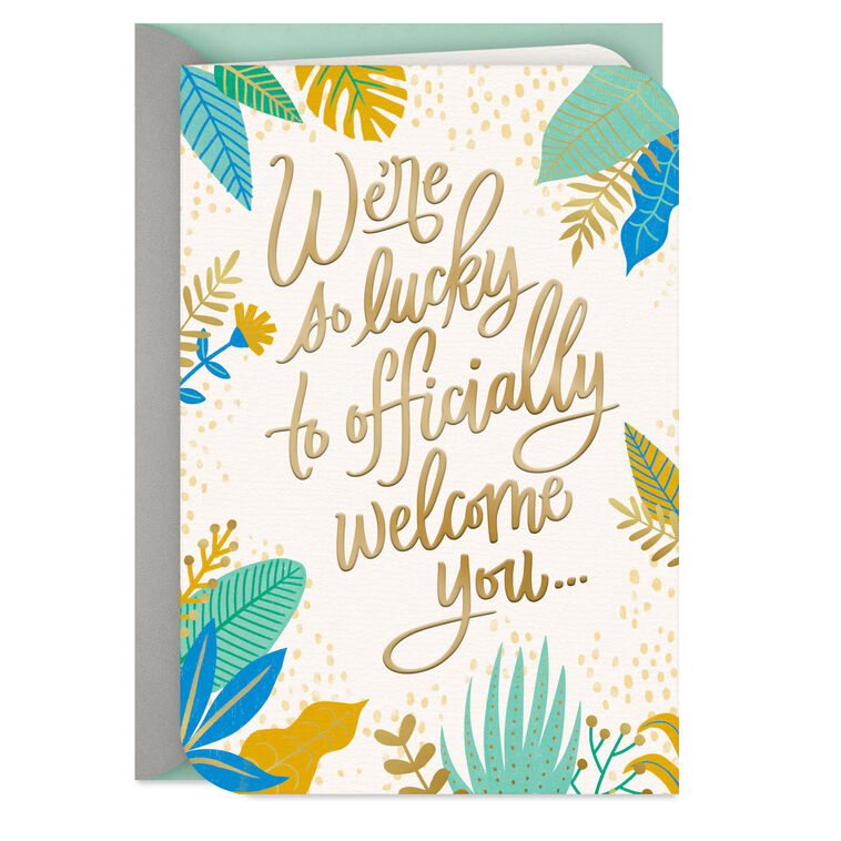 Welcome to the Family Wedding Card