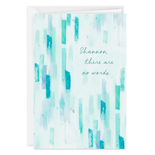 Personalized Blue and Purple Watercolor Design Card, 