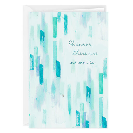 Personalized Blue and Purple Watercolor Design Card, 