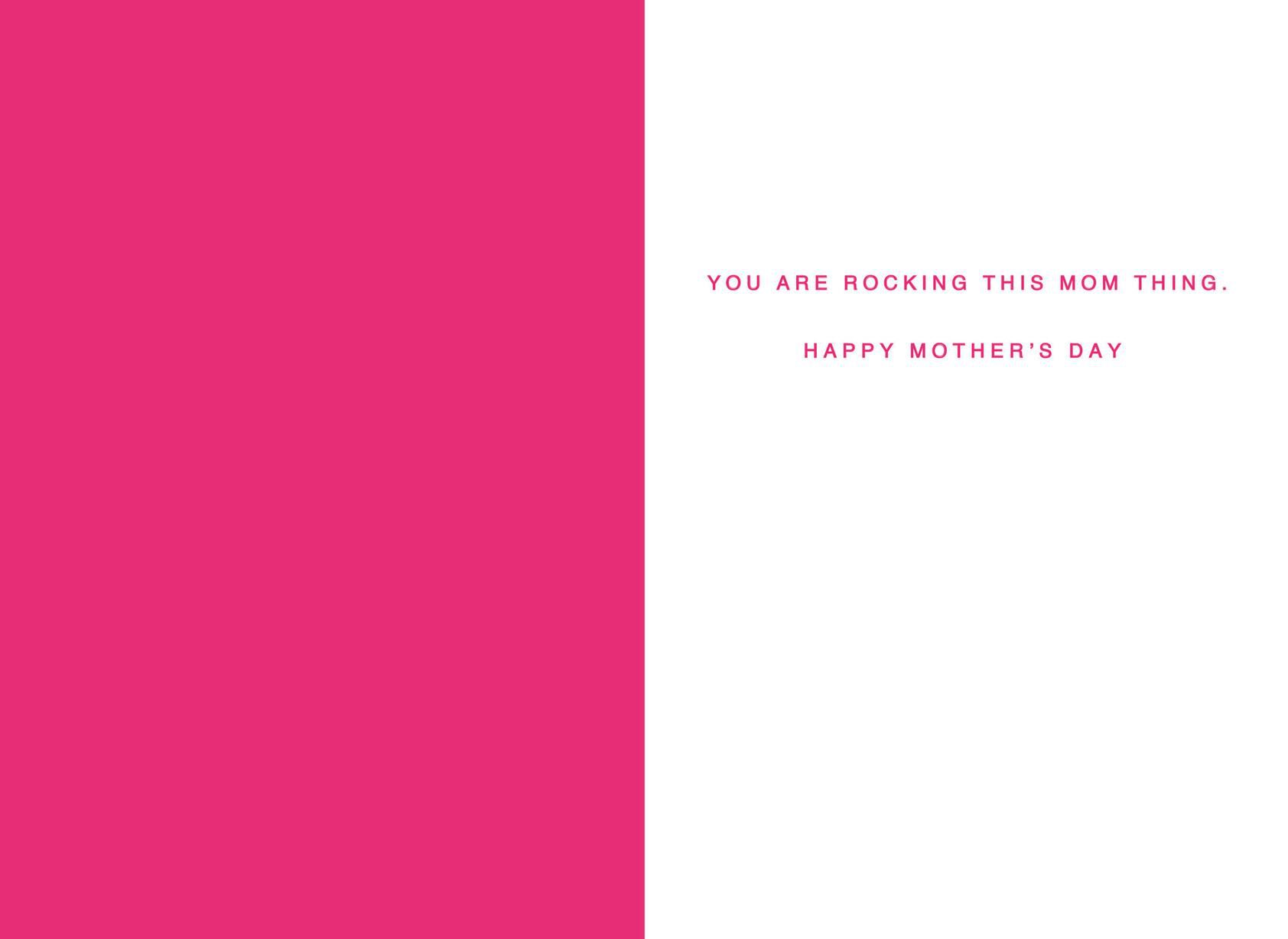 Boss Mom Letter Board Mother's Day Card