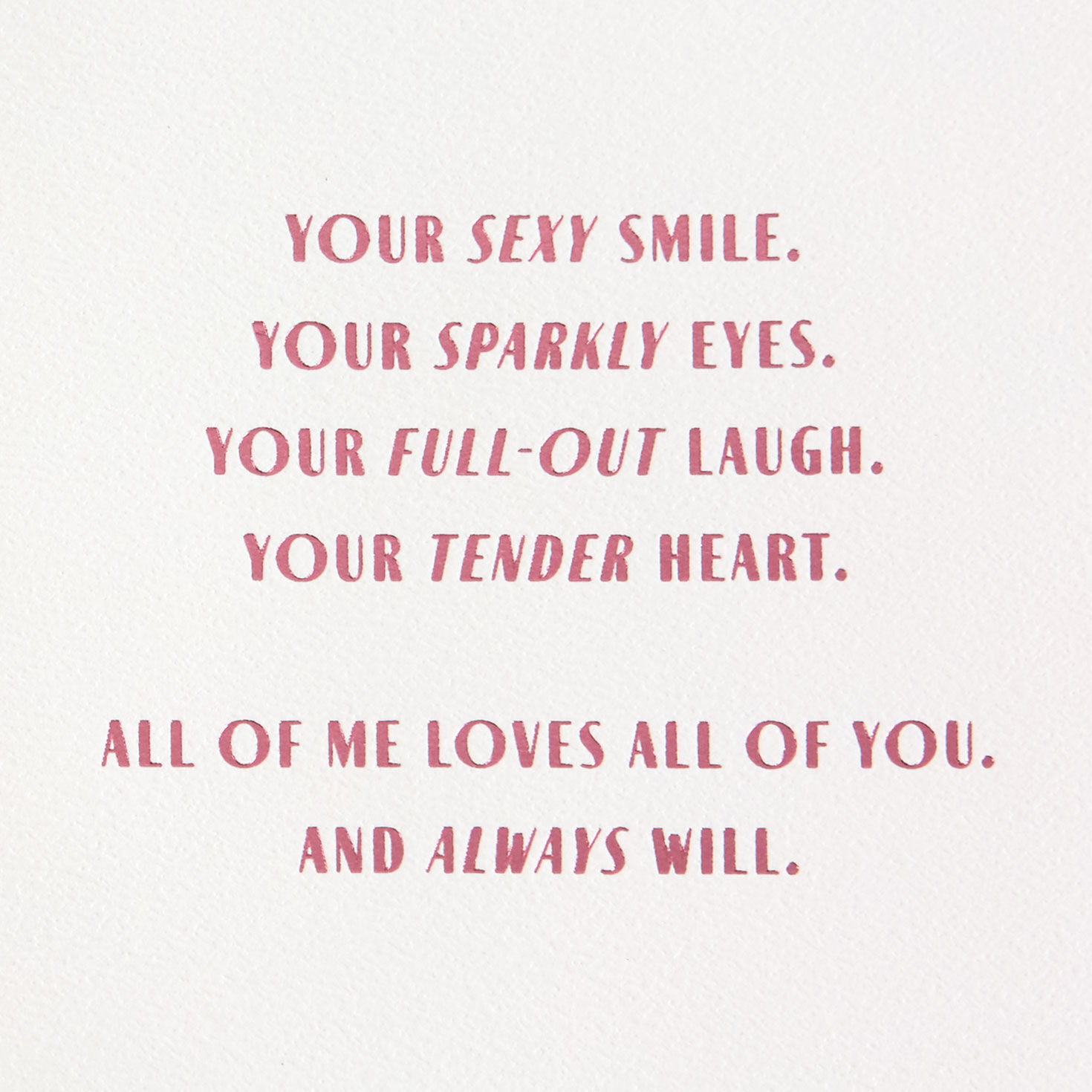 Lettering and Hearts Romantic Love Card Sentiment image number 2