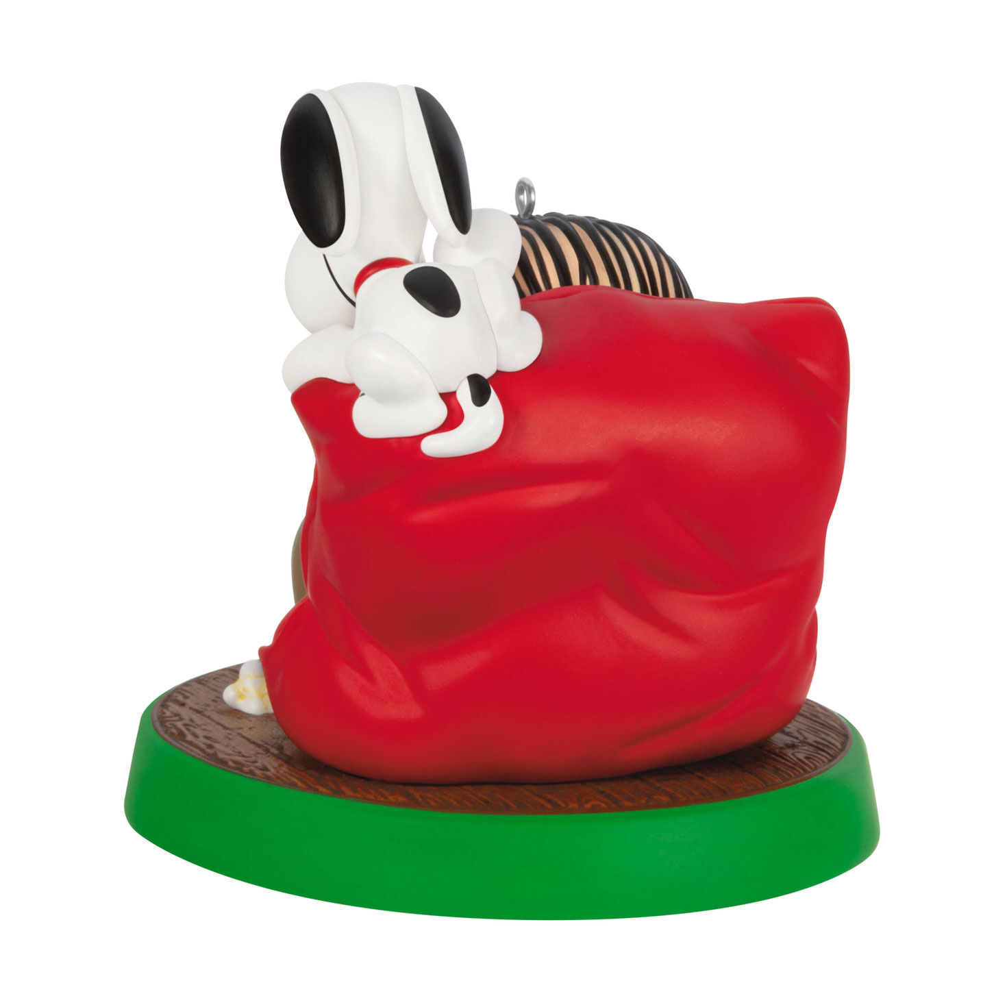 Linus Snoopy With Popcorn Keepsake Ornament Back image number 6