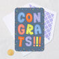 Colorful Block Lettering and Confetti Congratulations Card Card Front with Envelope and Gold Seal image number 5