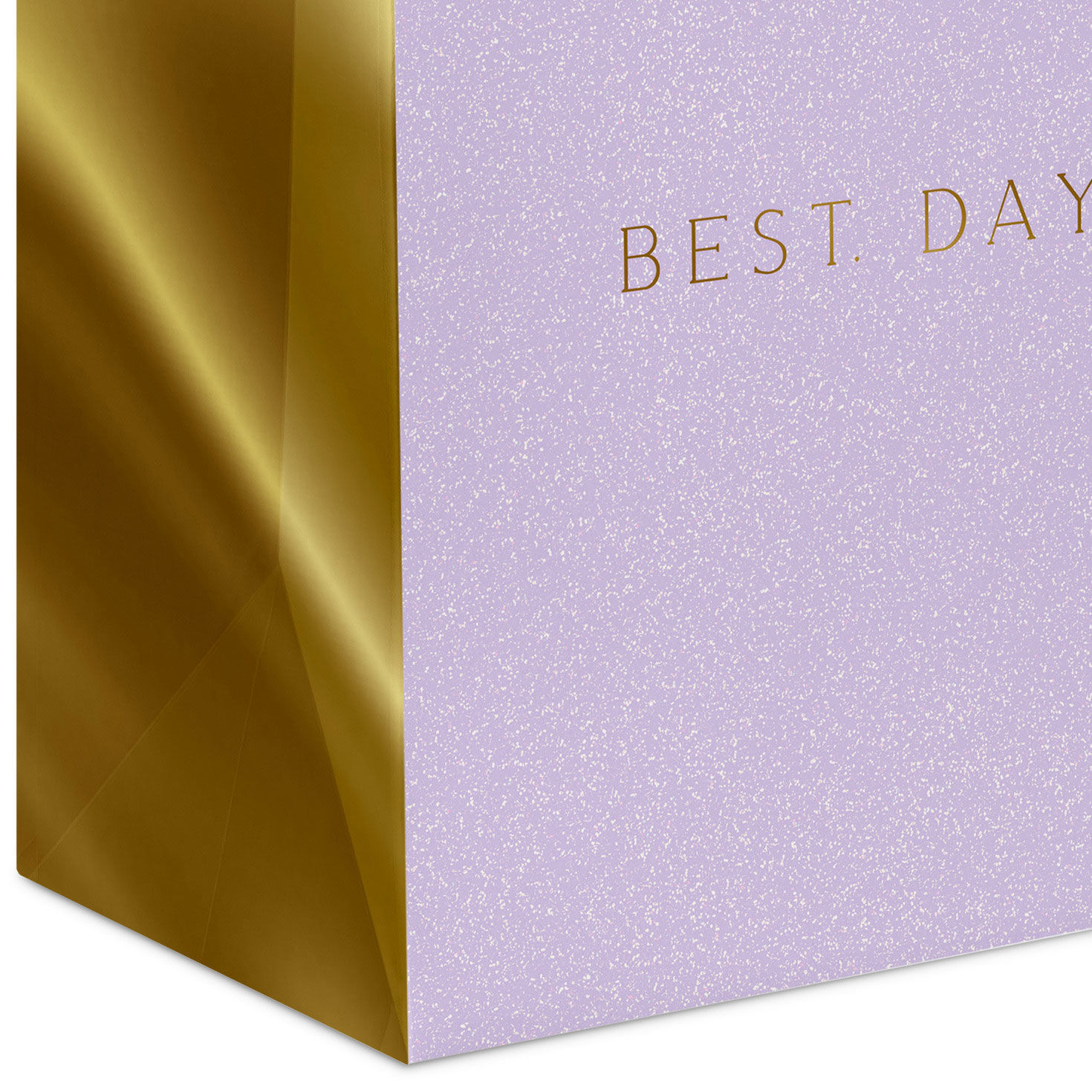 Lavender Best Day Ever Medium Gift Bag With Flocking Base/Side Detail image number 5