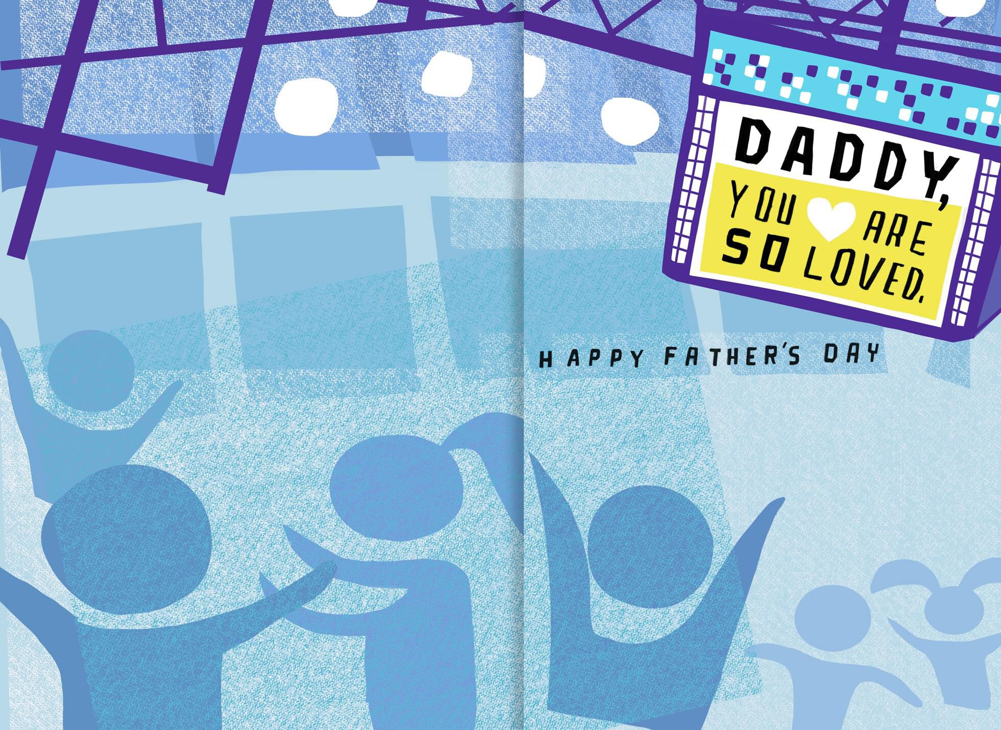 #1 Dad Father's Day Sound Card