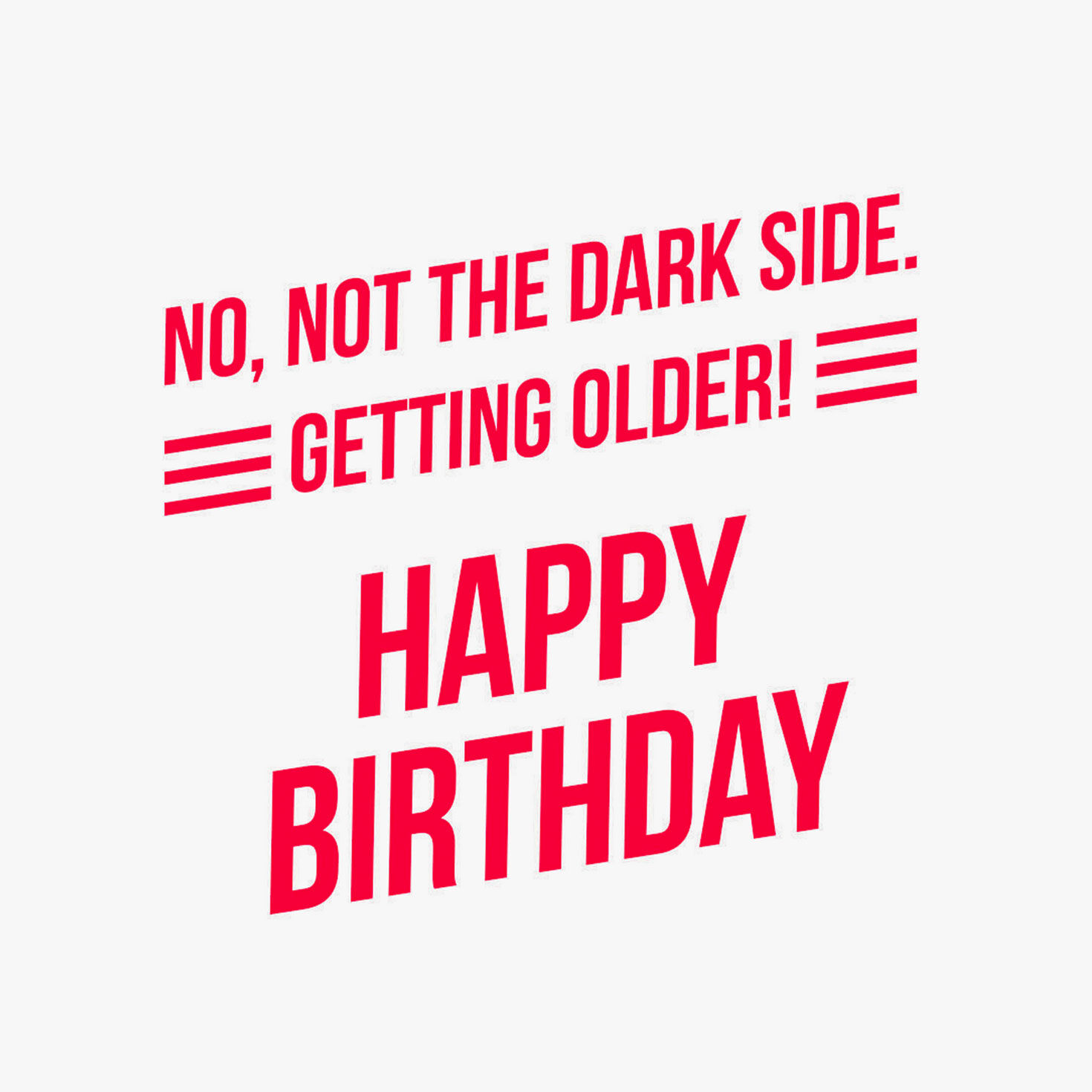 Black Darth Vader Star Wars Birthday Card Sentiment image number 2