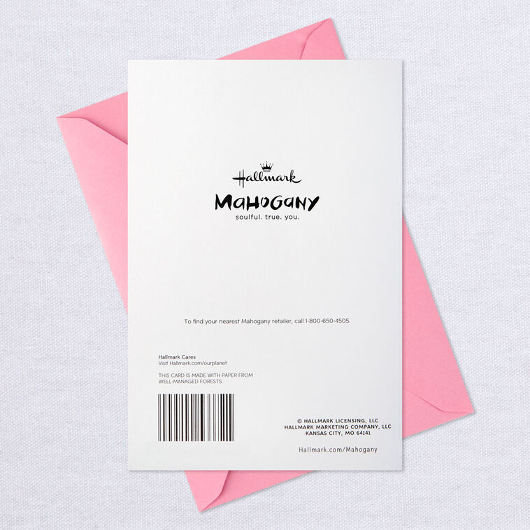 Black, Brilliant and Beautiful Birthday Card With Decoration, , large image number 8