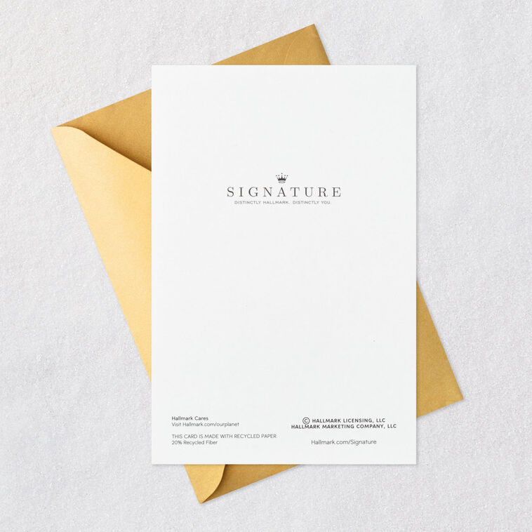 Black and Pink Felt Banner Birthday Card fir Her Card Back with Envelope image number 10