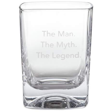 Man Myth Legend Lowball Glass, 10 oz., , large