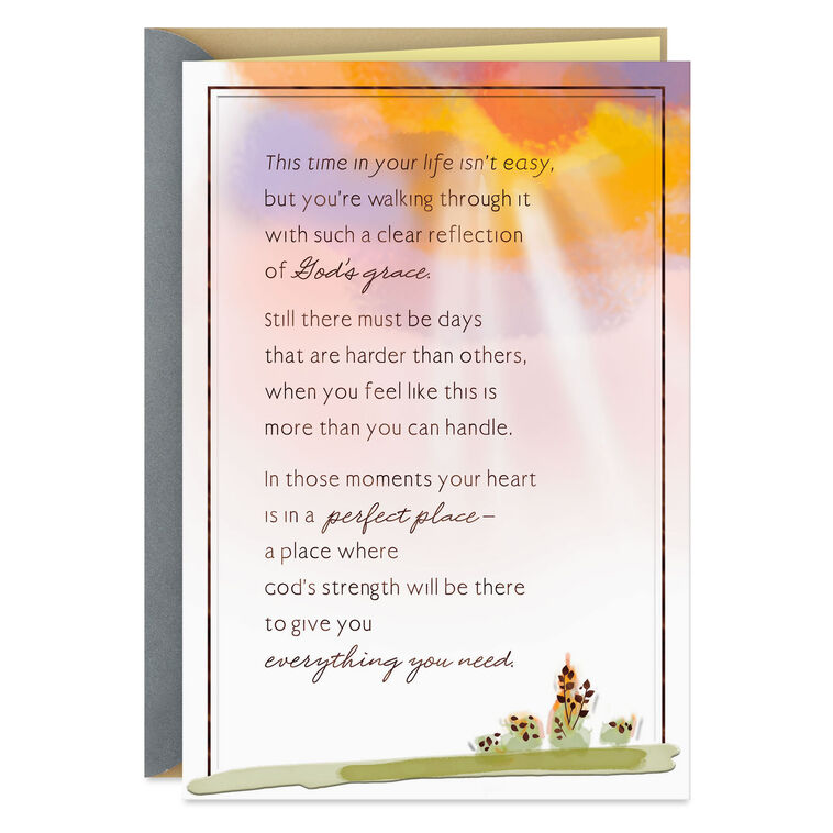 You're in My Prayers and God's Care Always Religious Encouragement Card