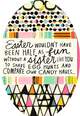 Watercolor Egg Special Memories Easter Card for a Sister, , large image number 1