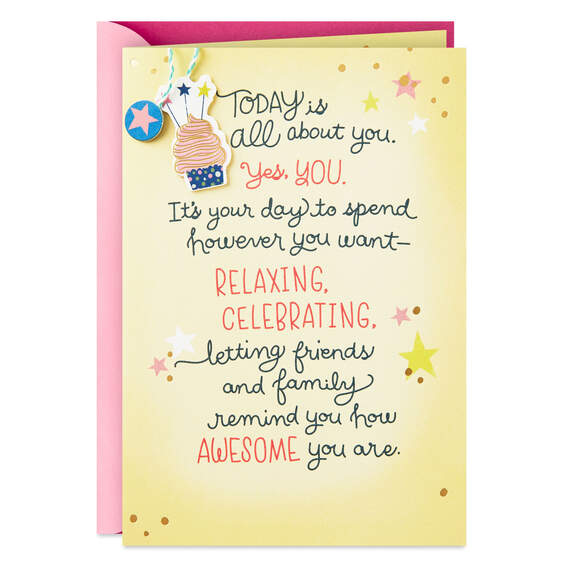 Today Is All About You Birthday Card, , large image number 1