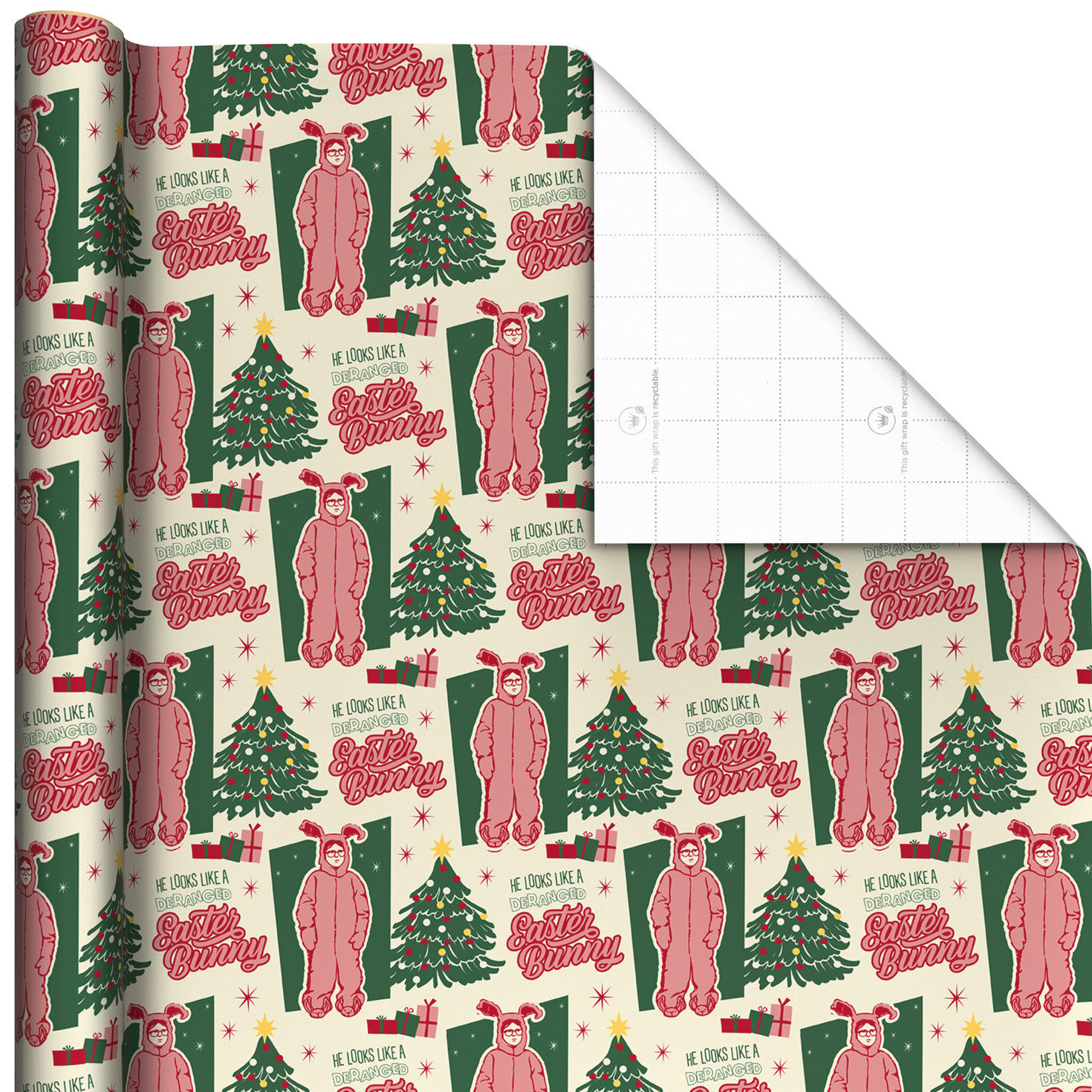 A Christmas Story™ Ralphie in Bunny Suit Christmas Wrapping Paper Roll, 35 sq. ft.