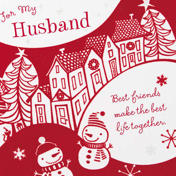 Best Friends, Best Life Christmas Card for Husband, , large image number 4